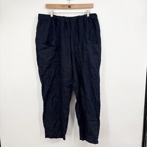 Quince European Linen Pants Women XLarge Coastal Capsule Fisherman Minimalist